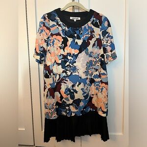 Elizabeth & James Silk Floral Mini Shirt Dress Size Small